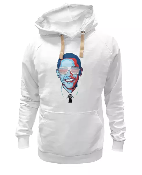 Заказать женскую толстовку в Москве. Женская толстовка Барак Обама от Vinli.shop  - готовые дизайны и нанесение принтов.