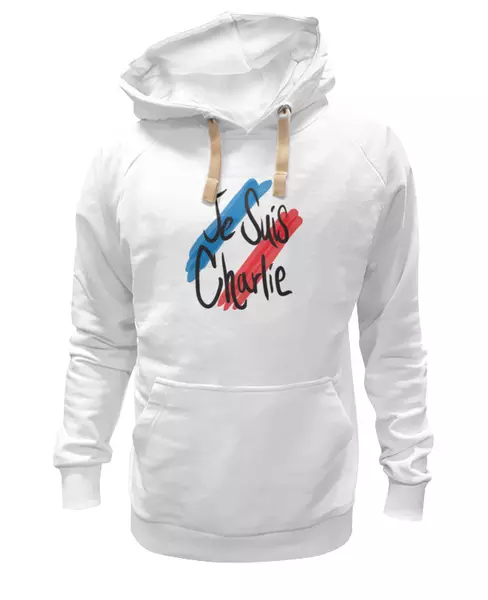 Заказать женскую толстовку в Москве. Женская толстовка Je Suis Charlie (Я Шарли) от coolmag - готовые дизайны и нанесение принтов.