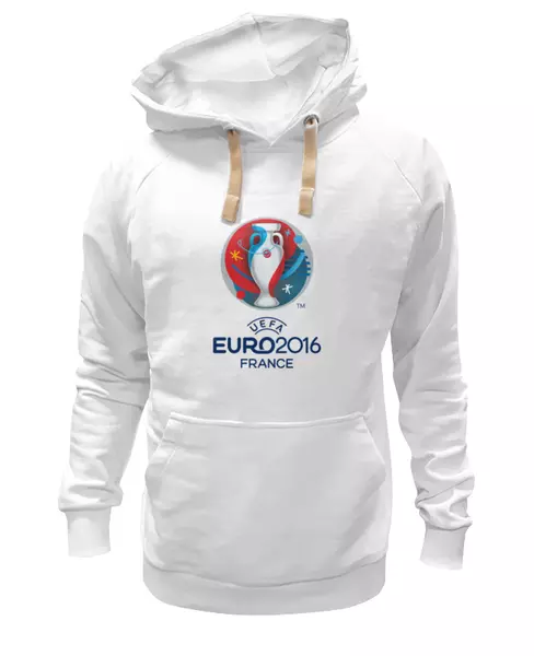 Заказать женскую толстовку в Москве. Женская толстовка UEFA Euro 2016 от skynatural - готовые дизайны и нанесение принтов.