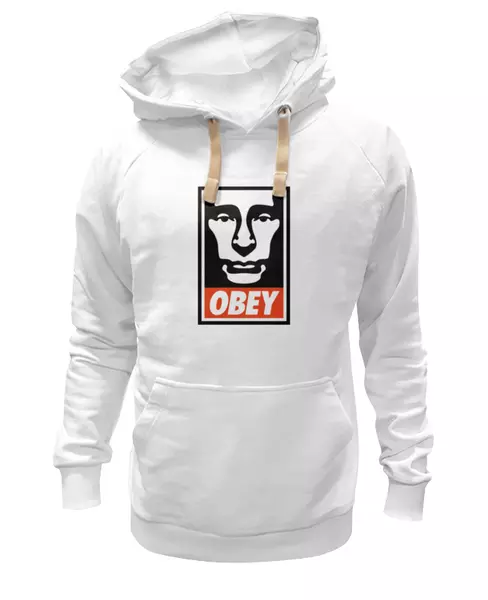 Заказать женскую толстовку в Москве. Женская толстовка Putin OBEY от LINGAM ART | lingam.ord@gmail.com - готовые дизайны и нанесение принтов.