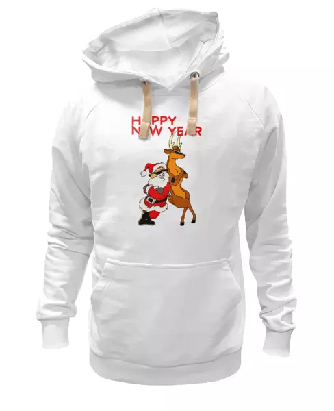 Заказать женскую толстовку в Москве. Женская толстовка Happy New Year от Leichenwagen - готовые дизайны и нанесение принтов.