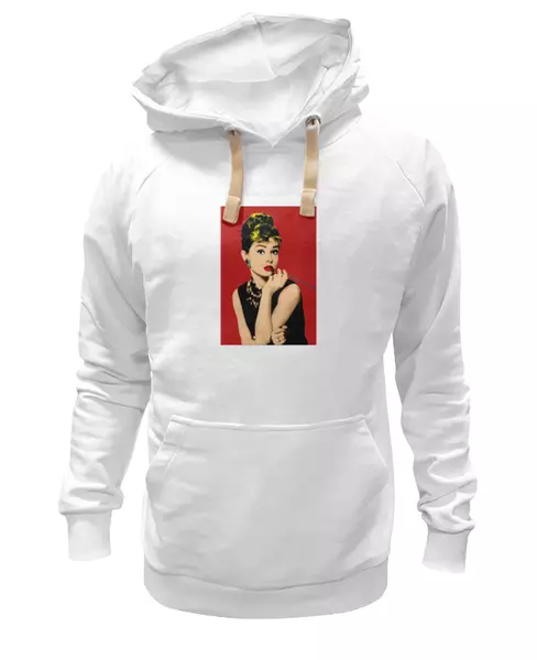 Заказать женскую толстовку в Москве. Женская толстовка Одри Хепбёрн (Audrey Hepburn) от Дмитрий Светличный - готовые дизайны и нанесение принтов.