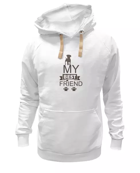 Заказать женскую толстовку в Москве. Женская толстовка My best friend от rybdenis1@mail.ru - готовые дизайны и нанесение принтов.