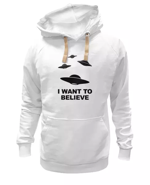 Заказать женскую толстовку в Москве. Женская толстовка I Want to Believe (X-Files) от coolmag - готовые дизайны и нанесение принтов.