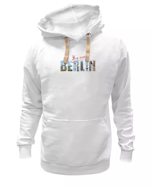 Заказать женскую толстовку в Москве. Женская толстовка На память о Берлине, вариант 1-01de от Andy Quarry - готовые дизайны и нанесение принтов.