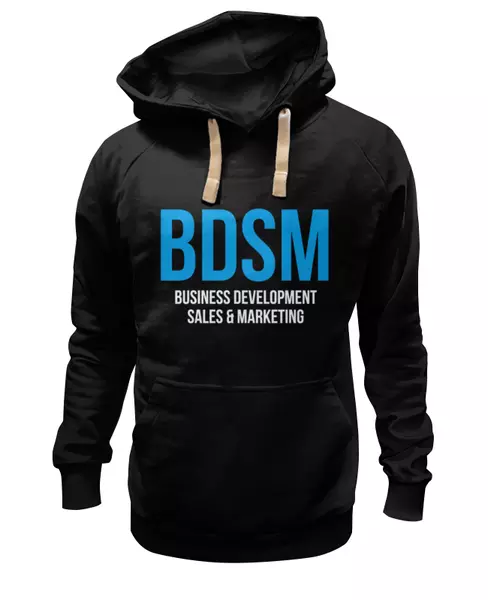 Заказать женскую толстовку в Москве. Женская толстовка BDSM - Business development, sales & marketing от Startech.vc  - готовые дизайны и нанесение принтов.