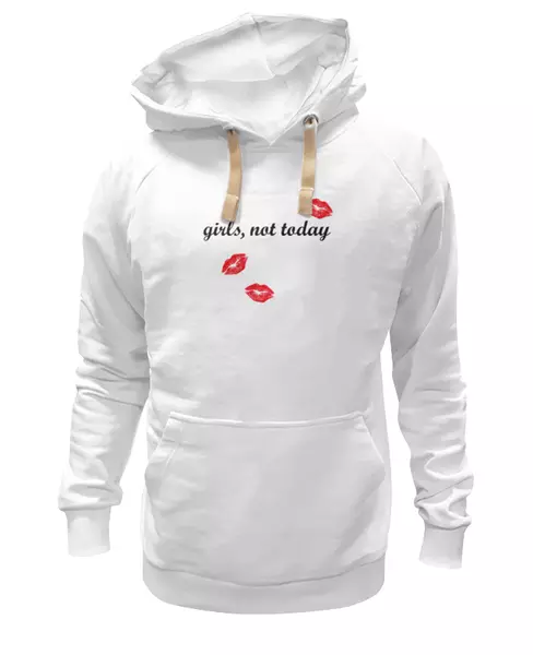 Заказать женскую толстовку в Москве. Женская толстовка Girls,not today от CoolDesign - готовые дизайны и нанесение принтов.