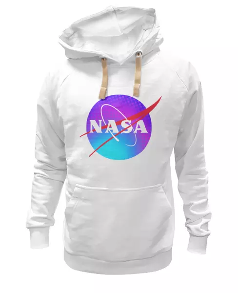 Заказать женскую толстовку в Москве. Женская толстовка Nasa логотип от Maria Bobrova - готовые дизайны и нанесение принтов.