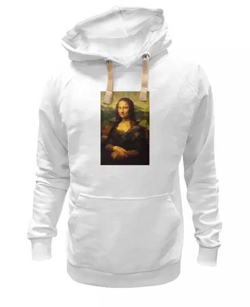 Заказать женскую толстовку в Москве. Женская толстовка Мона Лиза (Mona Lisa) от coolmag - готовые дизайны и нанесение принтов.