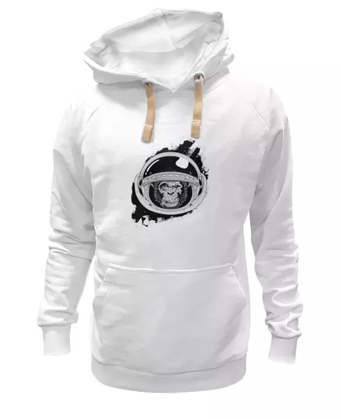 Заказать женскую толстовку в Москве. Женская толстовка Space Monkey (Космическая обезьяна) от goljakovai@mail.ru - готовые дизайны и нанесение принтов.