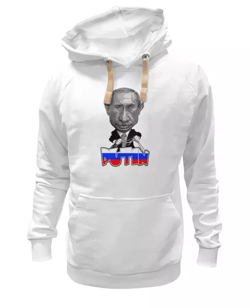 Заказать женскую толстовку в Москве. Женская толстовка Putin от Leichenwagen - готовые дизайны и нанесение принтов.