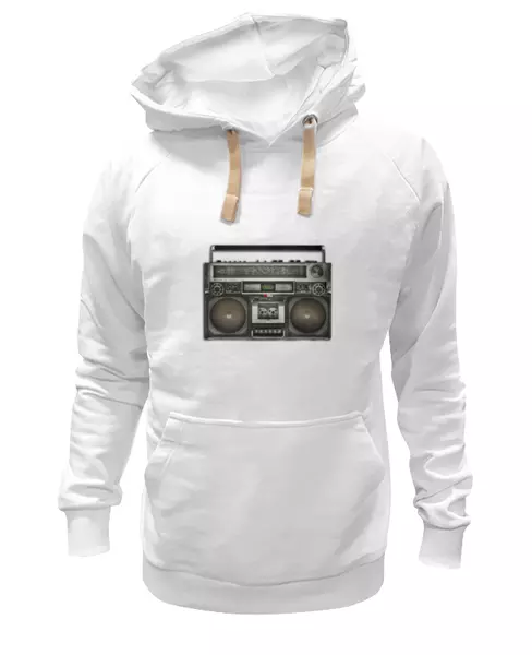 Заказать женскую толстовку в Москве. Женская толстовка Магнитофон от Vinli.shop  - готовые дизайны и нанесение принтов.