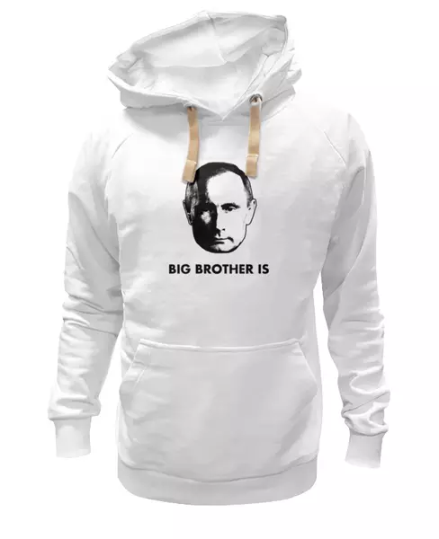 Заказать женскую толстовку в Москве. Женская толстовка Big Brother Putin от BigBrotherPu - готовые дизайны и нанесение принтов.