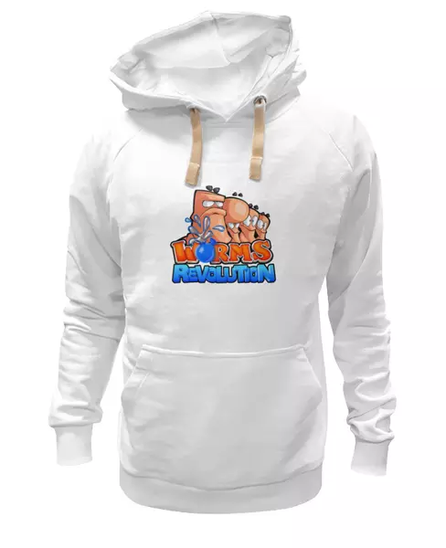 Заказать женскую толстовку в Москве. Женская толстовка Worms Revolution от game-fan - готовые дизайны и нанесение принтов.
