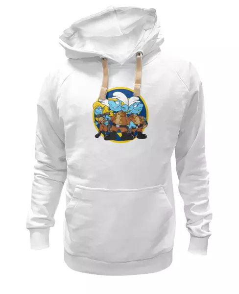 Заказать женскую толстовку в Москве. Женская толстовка Смурфы (Smurfs) от trugift - готовые дизайны и нанесение принтов.