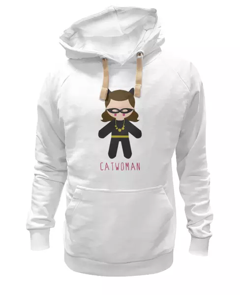 Заказать женскую толстовку в Москве. Женская толстовка Женщина-кошка (Catwoman) от trugift - готовые дизайны и нанесение принтов.