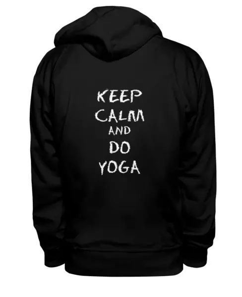 Заказать женскую толстовку в Москве. Женская толстовка Keep Calm and Do Yoga  от Just kidding - готовые дизайны и нанесение принтов.