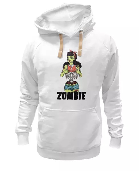 Заказать женскую толстовку в Москве. Женская толстовка Zombie girl  от Leichenwagen - готовые дизайны и нанесение принтов.