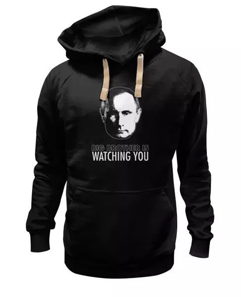 Заказать женскую толстовку в Москве. Женская толстовка Big Brother Putin от BigBrotherPu - готовые дизайны и нанесение принтов.