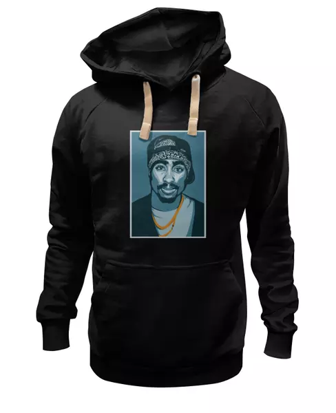 Заказать женскую толстовку в Москве. Женская толстовка Тупак от YellowCloverShop - готовые дизайны и нанесение принтов.