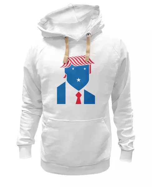 Заказать женскую толстовку в Москве. Женская толстовка Дональд Трамп от fanart - готовые дизайны и нанесение принтов.