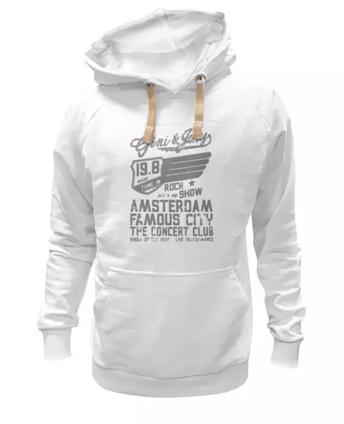 Заказать женскую толстовку в Москве. Женская толстовка Gini & Jony Boy Amsterdam Rock Show от Vinli.shop  - готовые дизайны и нанесение принтов.
