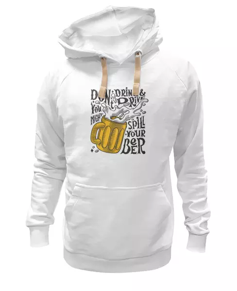 Заказать женскую толстовку в Москве. Женская толстовка Пиво (Beer) от fanart - готовые дизайны и нанесение принтов.