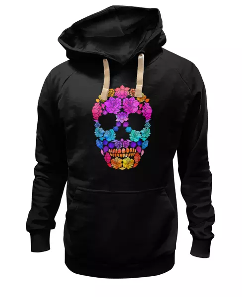 Заказать женскую толстовку в Москве. Женская толстовка Skull Art от Leichenwagen - готовые дизайны и нанесение принтов.