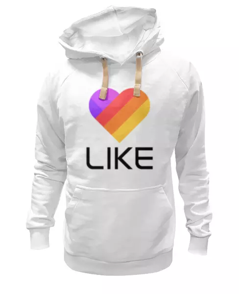 Заказать женскую толстовку в Москве. Женская толстовка Like  от DESIGNER   - готовые дизайны и нанесение принтов.