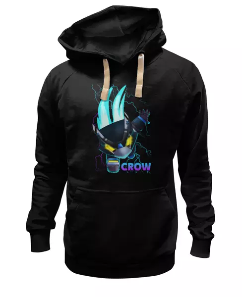 Заказать женскую толстовку в Москве. Женская толстовка Brawl Stars CROW от vista12761@rambler.ru - готовые дизайны и нанесение принтов.