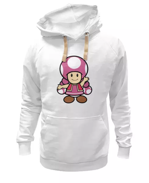 Заказать женскую толстовку в Москве. Женская толстовка Toadette (Mario) от trugift - готовые дизайны и нанесение принтов.