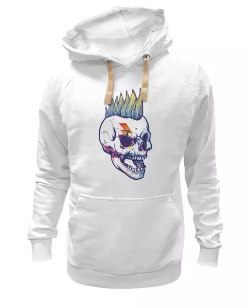 Заказать женскую толстовку в Москве. Женская толстовка Rock Skull от Jimmy Flash - готовые дизайны и нанесение принтов.