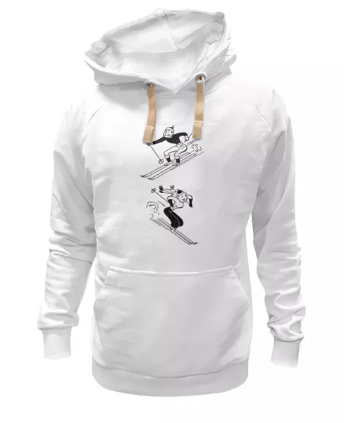 Заказать женскую толстовку в Москве. Женская толстовка Keep Calm and Ski On от Just kidding - готовые дизайны и нанесение принтов.