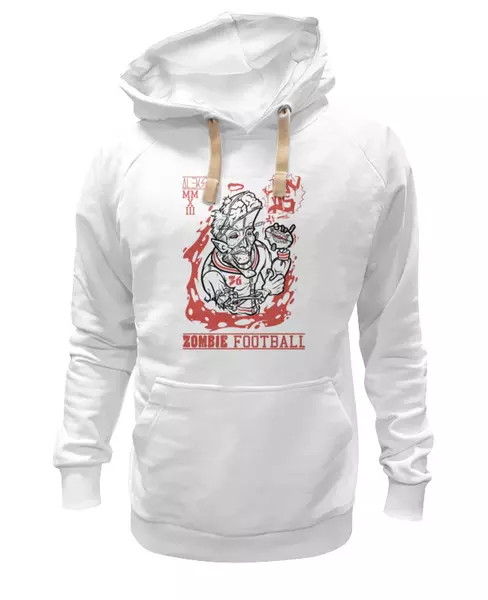 Заказать женскую толстовку в Москве. Женская толстовка Zombie football от Aleks36 - готовые дизайны и нанесение принтов.
