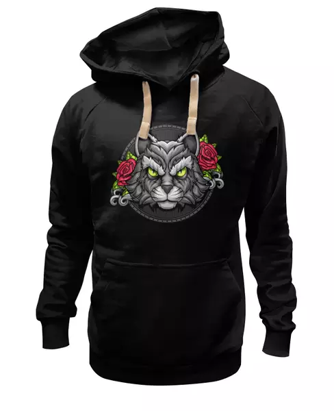 Заказать женскую толстовку в Москве. Женская толстовка ☘Cat&Roses☘ от balden - готовые дизайны и нанесение принтов.