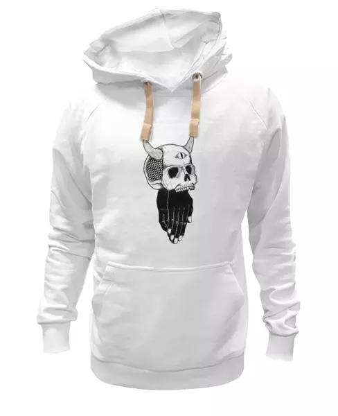 Заказать женскую толстовку в Москве. Женская толстовка Череп от YellowCloverShop - готовые дизайны и нанесение принтов.