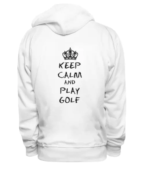Заказать женскую толстовку в Москве. Женская толстовка Keep Calm and Play Golf от Just kidding - готовые дизайны и нанесение принтов.
