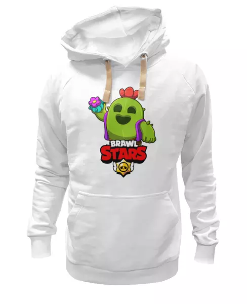 Заказать женскую толстовку в Москве. Женская толстовка BRAWL STARS SPIKE от geekbox - готовые дизайны и нанесение принтов.