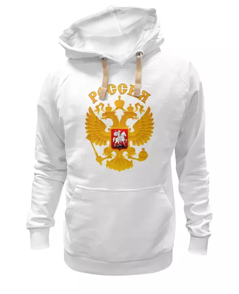 Заказать женскую толстовку в Москве. Женская толстовка Россия герб от gopotol - готовые дизайны и нанесение принтов.