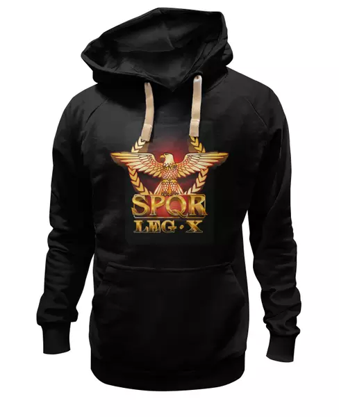 Заказать женскую толстовку в Москве. Женская толстовка SPQR. Х легион. от Zorgo-Art  - готовые дизайны и нанесение принтов.