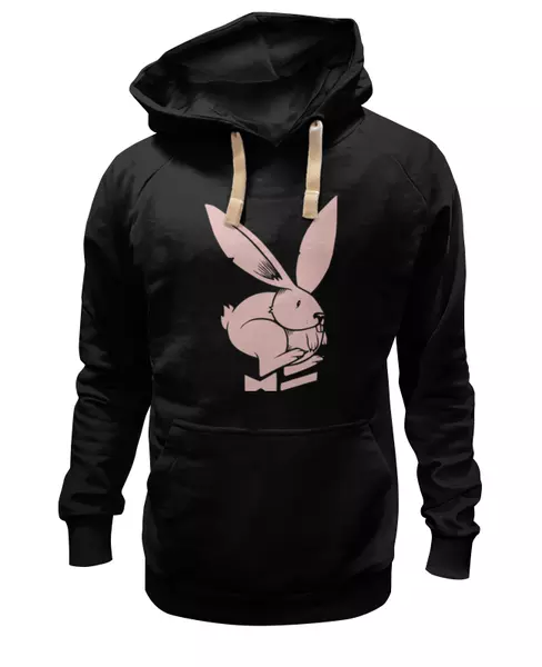 Заказать женскую толстовку в Москве. Женская толстовка PlayBoy/Зайчик  от crash - готовые дизайны и нанесение принтов.