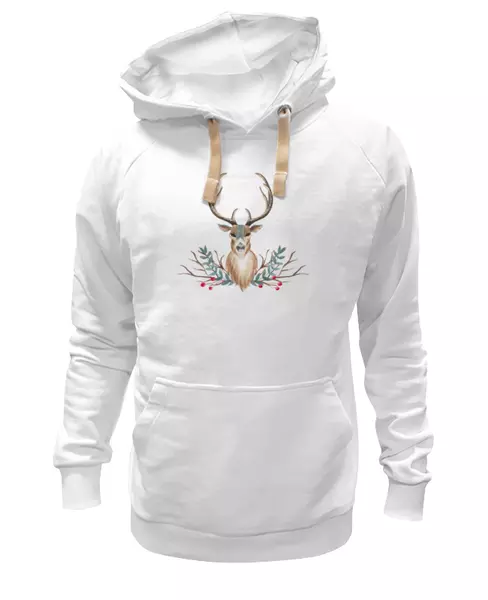 Заказать женскую толстовку в Москве. Женская толстовка Deer (олень) от Илья Щеблецов - готовые дизайны и нанесение принтов.