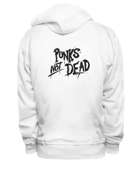 Заказать женскую толстовку в Москве. Женская толстовка Punks Not Dead от Leichenwagen - готовые дизайны и нанесение принтов.