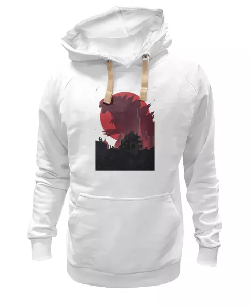Заказать женскую толстовку в Москве. Женская толстовка Godzilla white от KinoArt - готовые дизайны и нанесение принтов.
