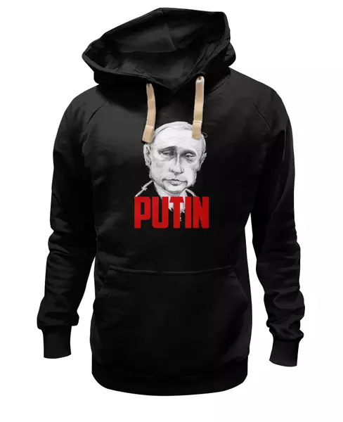 Заказать женскую толстовку в Москве. Женская толстовка Putin от Leichenwagen - готовые дизайны и нанесение принтов.