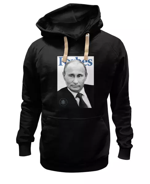Заказать женскую толстовку в Москве. Женская толстовка Putin Forbes от Design Ministry - готовые дизайны и нанесение принтов.