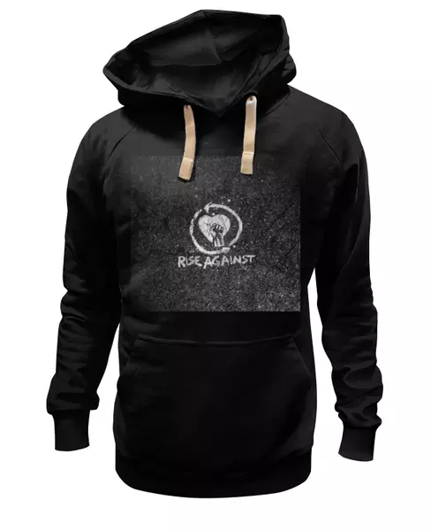 Заказать женскую толстовку в Москве. Женская толстовка Rise Against - logo от Денис - готовые дизайны и нанесение принтов.