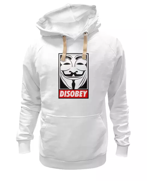 Заказать женскую толстовку в Москве. Женская толстовка Маска Гая Фокса от trugift - готовые дизайны и нанесение принтов.