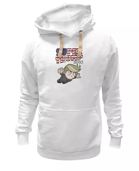 Заказать женскую толстовку в Москве. Женская толстовка Супер Трамп от mystylez - готовые дизайны и нанесение принтов.
