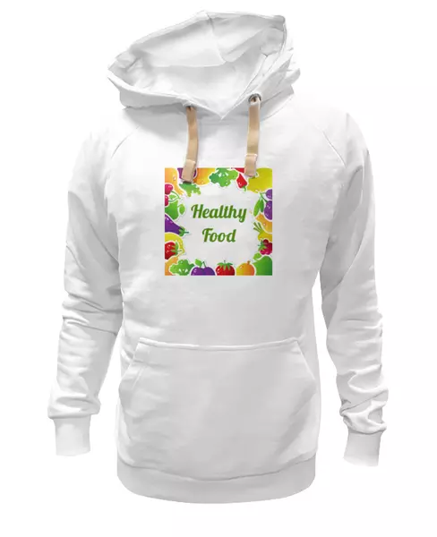 Заказать женскую толстовку в Москве. Женская толстовка Healthy Food от jkg - готовые дизайны и нанесение принтов.